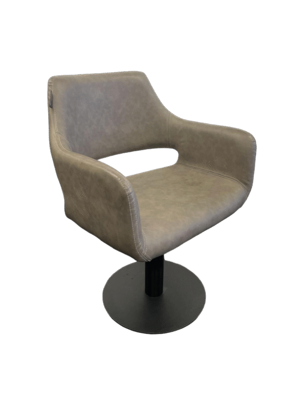 Karma Mudgee Salon Chair - Grey with Black Round base