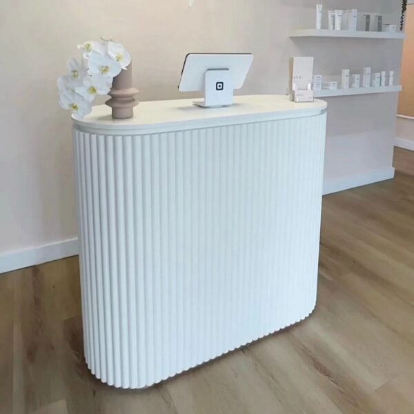 Belle Reception Counter 1.2m - White