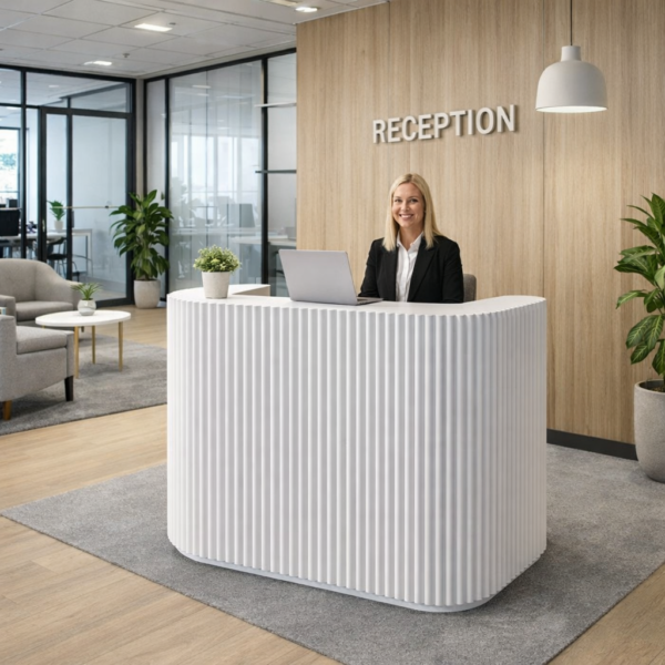 Monroe Reception Desk 1.1m White