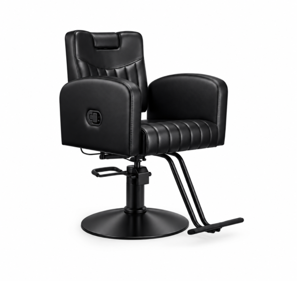 Karma Batlow Reclining Salon/Shampoo Chair All Black