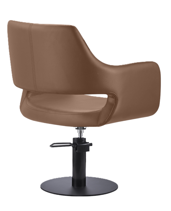 Karma Mudgee Salon Chair - Tan with Black Round base