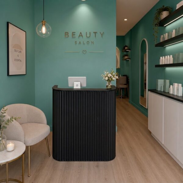 Arden Reception Desk 80cm Black